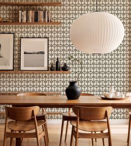 Grid Wallpaper by Coordonne Cotton