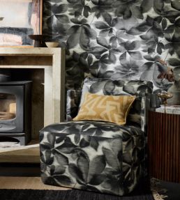 Grounded Fabric by Harlequin Black Earth / Parchment