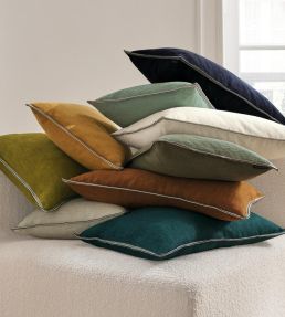Guethary Cushion 30 x 50cm by Casamance Olive
