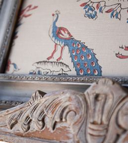 Gujarat Safari Fabric by Titley and Marr Rose and Ocean