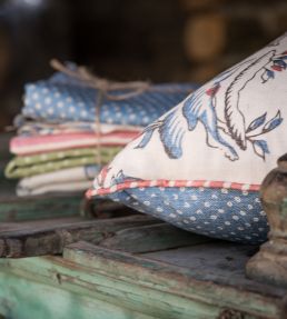 Gujarat Safari Fabric by Titley and Marr Rose and Ocean