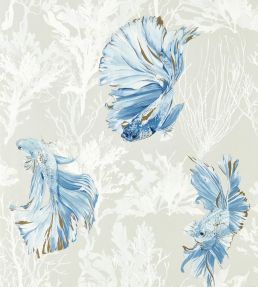 Halfmoon Wallpaper by Harlequin Stillness / Indigo