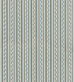 Halki Stripe Fabric by GP & J Baker Teal/Ochre