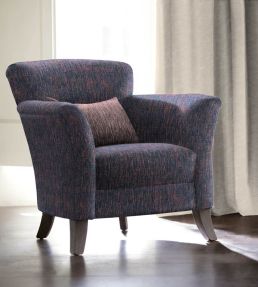 Hamilton Fabric by Arley House Prussian Blue