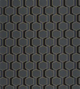 Hamilton Wallpaper by Casadeco Noir Reglisse