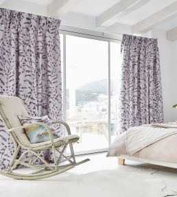 Chaconia Fabric by Harlequin Mandarin/Fig