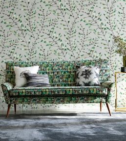 Kelambu Fabric by Harlequin Emerald/Lime