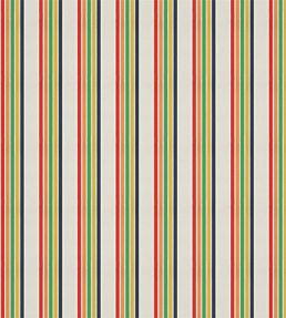 Helter Skelter Stripe Fabric by Harlequin Navy/Poppy/Apricot/Gekko