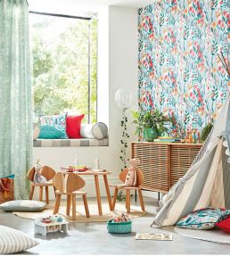 Hide and Seek Wallpaper by Harlequin Poppy/Marine/Ochre