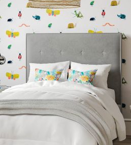 Hide and Seek Fabric by Harlequin Poppy/Marine/Ochre
