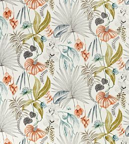Habanera Fabric by Harlequin Coral/Harbour/Lime