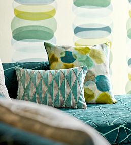 Selenic Fabric by Harlequin Azure/Ink
