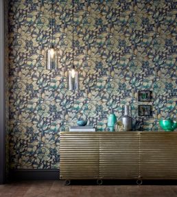Lamina Wallpaper by Harlequin Ink/Marine