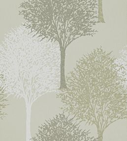 Entice Wallpaper by Harlequin Silver Sparkle/Putty/White