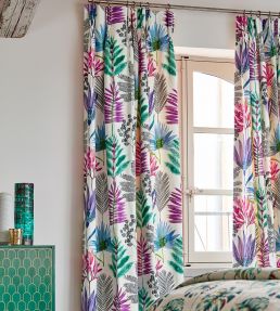 Yasuni Fabric by Harlequin Cerise/Lagoon