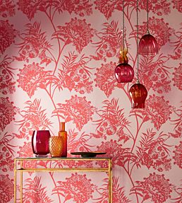 Bavero Wallpaper by Harlequin Coral
