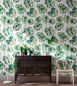 Kelapa Wallpaper by Harlequin Charcoal/Blush