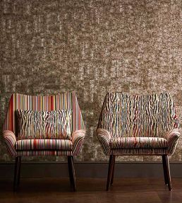 Nuru Fabric by Harlequin Contract Aqua/Magenta/Cream