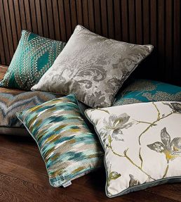 Hazuri Cushion 40 x 60cm by Romo Gunmetal