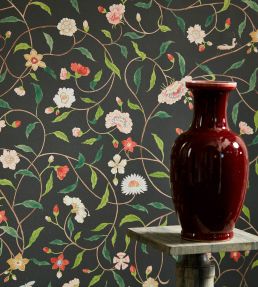 Henrietta's Trail Wallpaper by Zoffany Stockholm Blue