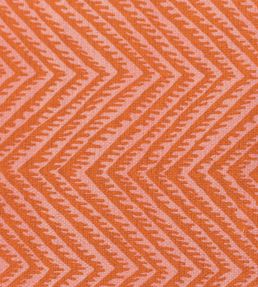 Herringbone Resist Fabric by Titley and Marr Paprika & Rose