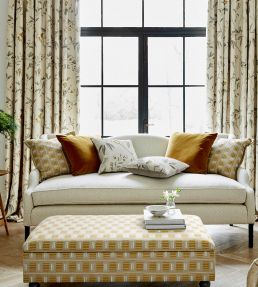 Hidcote Fabric by James Hare Pink/Green
