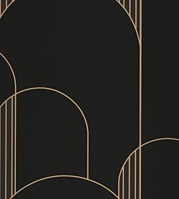 High Walls Wallpaper by Caselio Black Gold