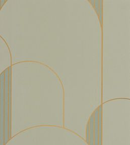 High Walls Wallpaper by Caselio Golden Almond Green