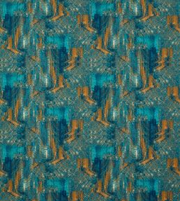 Hillcrest Fabric by Studio G Teal/Spice
