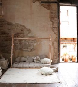 Lorena Canals Hippy Dots Natural rug Olive C-HIDO-OLV Olive