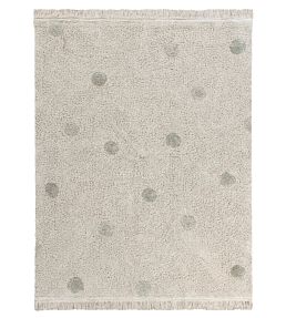 Lorena Canals Hippy Dots Natural rug Olive C-HIDO-OLV Olive