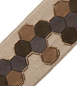 Honeycomb Applique Border Trimming by Samuel & Sons Goldenrod