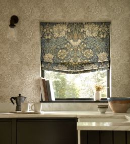 Honeysuckle & Tulip Fabric by Morris & Co Woad/Thyme