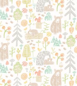 Honeywood Bears Wallpaper by Ohpopsi Honeycomb