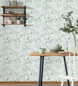 Hope Wallpaper by Caselio Smoke Blue Dore