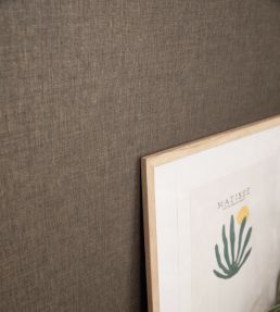 Hygge Uni Wallpaper by Caselio Noir Cuivre