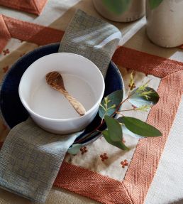 Langley Fabric by Ian Mankin Monarch Blue