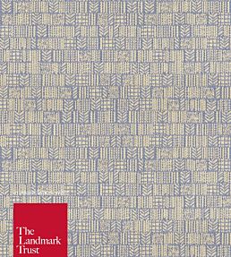 Langley Fabric by Ian Mankin Monarch Blue