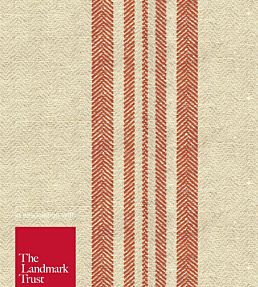 Saddell Stripe Fabric by Ian Mankin Russet
