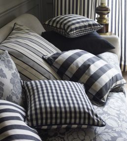 Empire 1 Fabric by Ian Mankin Airforce