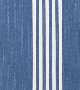Oxford Stripe Fabric by Ian Mankin Navy
