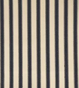 Ticking 2 Fabric by Ian Mankin Black