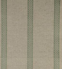 Hopsack Stripe Fabric by Ian Mankin Sage