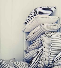 Lining Stripe Fabric by Ian Mankin Peony