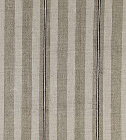 Spencer Stripe 2 Fabric by Ian Mankin Black