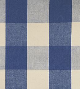 Avon Check Fabric by Ian Mankin Indigo