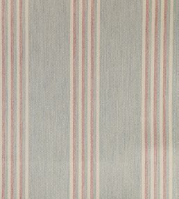 Henley Stripe Fabric by Ian Mankin Mint/Pink