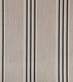 Henley Stripe Fabric by Ian Mankin Putty/Black