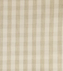 Suffolk Check Small Fabric by Ian Mankin Cream