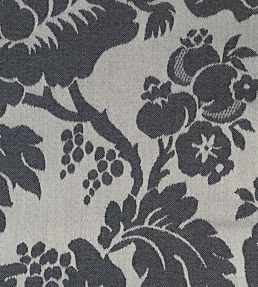 Wildflower Fabric by Ian Mankin Charcoal